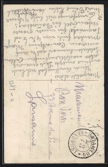 Cartes postales: Frauenfeld, Strassenpartie mit Uhrturm – D'occasion à Berlin par bartko-reher 1