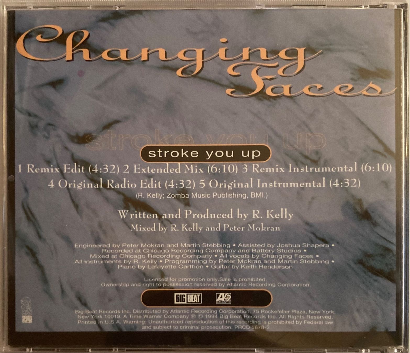 CD: CHANGING FACES - STROKE YOU UP – Usato da Poliez-Pittet venduto da Newtown-Records 1