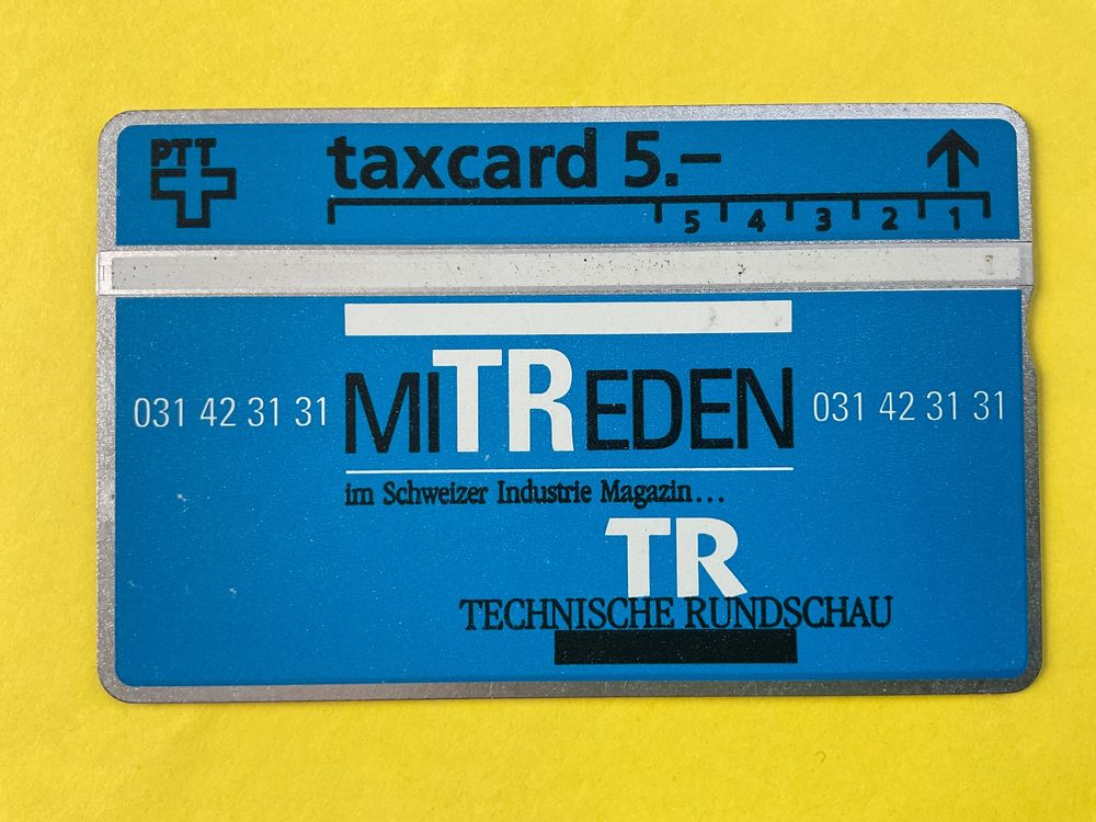 Cartes de téléphone: Taxcard „Technische Rundschau“ 208L – D'occasion à Winterthur par Grapp75