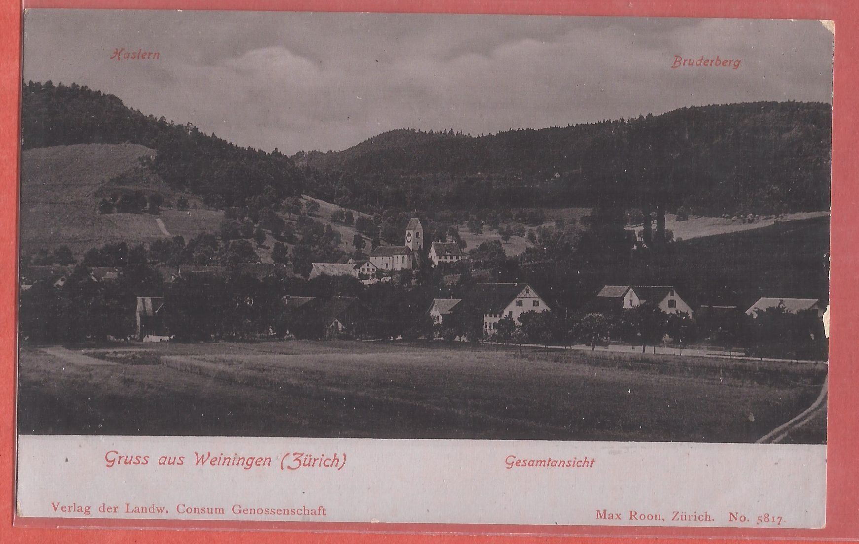 Ansichtskarten: Weiningen - ca. 1910 – Gebraucht aus Fislisbach von Porano