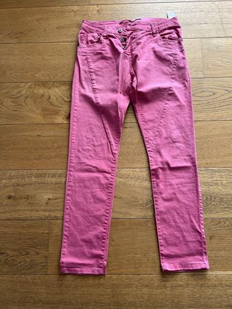 Please Jeans Damen Pink Gr. M 38 Sommer