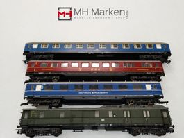 (4x) Liliput Deutsche Bundesbahn DB Personenwagen DCH0 o.OVP