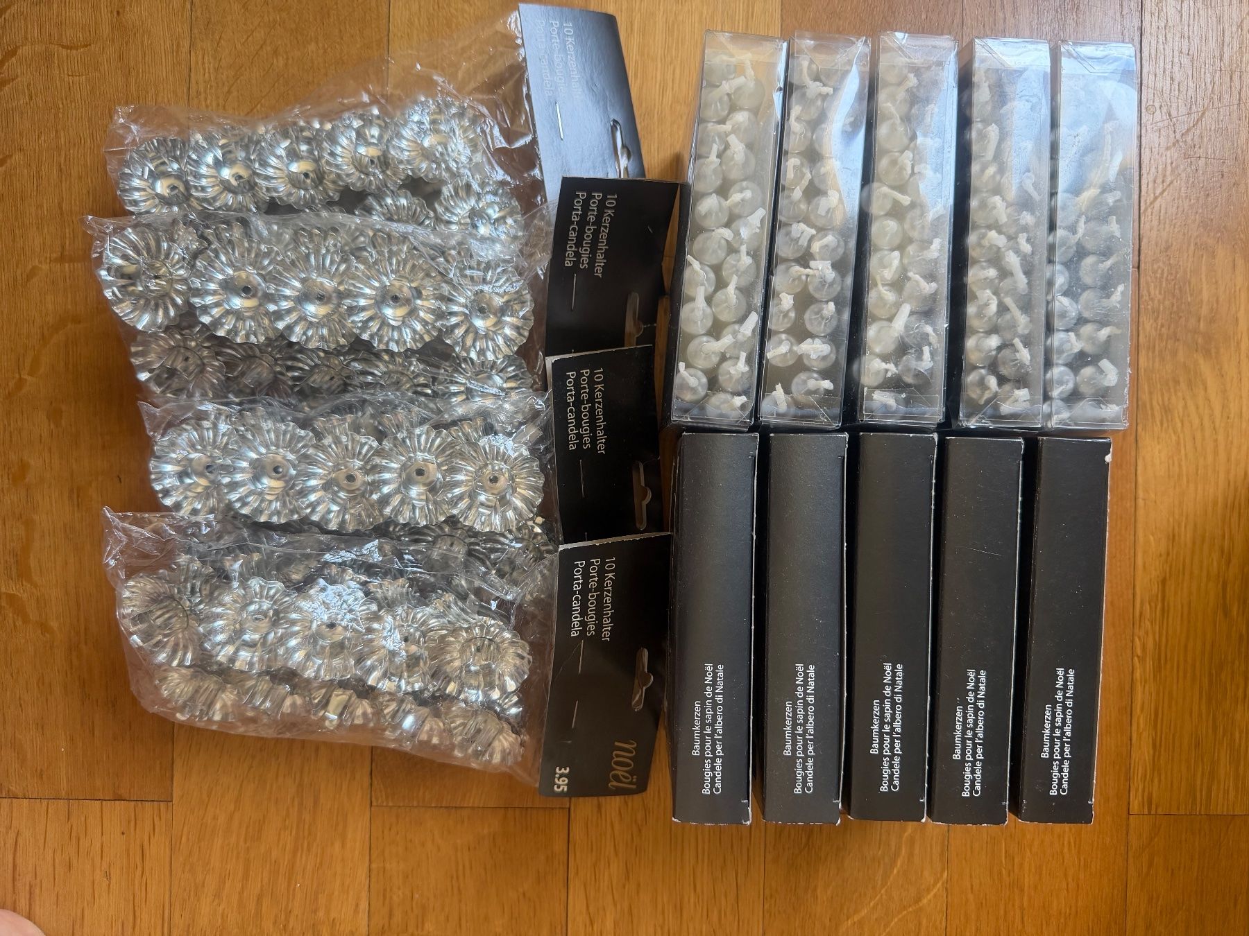 Pfister Kerzen: Tannenbaumkerzen mit Klemmen – Neu und originalverpackt aus Zürich von A255949 1