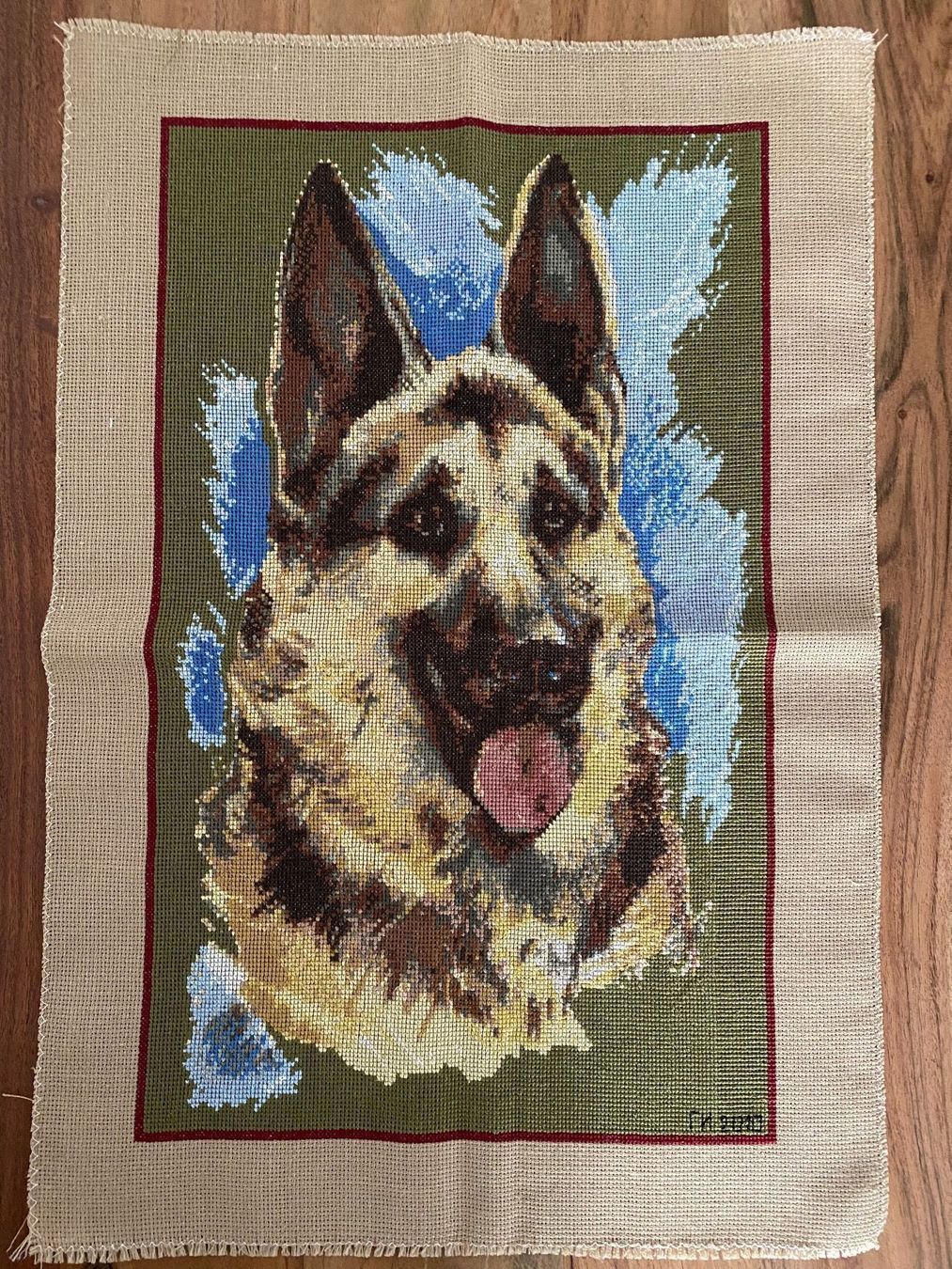 Foto & Immagini: Schäferhund Kreuzstich Bild neu – Nuovo (secondo la descrizione) da Bern venduto da schnupka