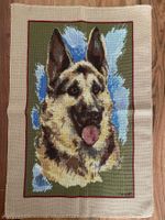 Schäferhund Kreuzstich Bild neu