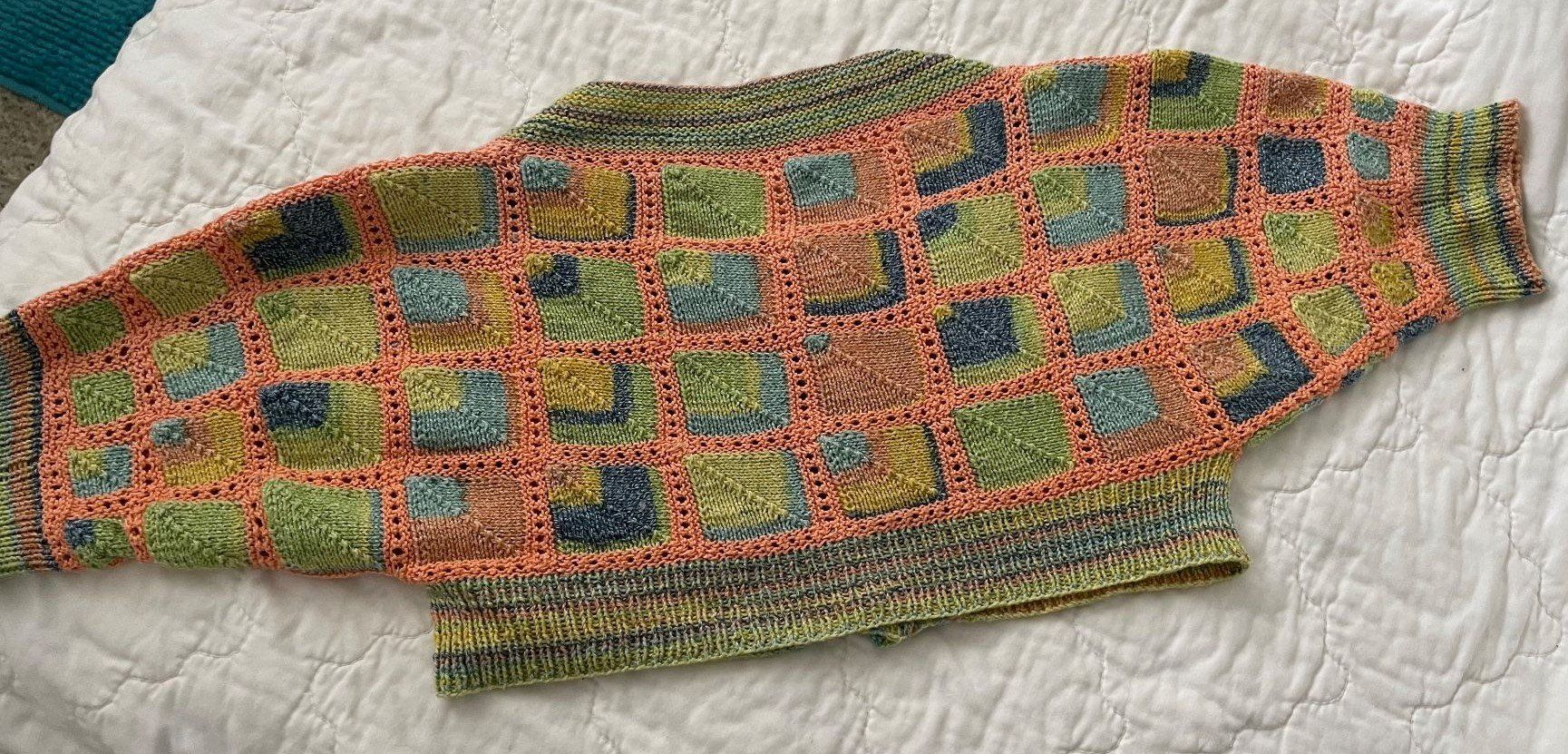 Giacche: Jäckli Jacke, Baumwolle/Seide, handgestrickt, Gr. 36 – Nuovo e nell'imballaggio originale da Illnau venduto da Bab58blau