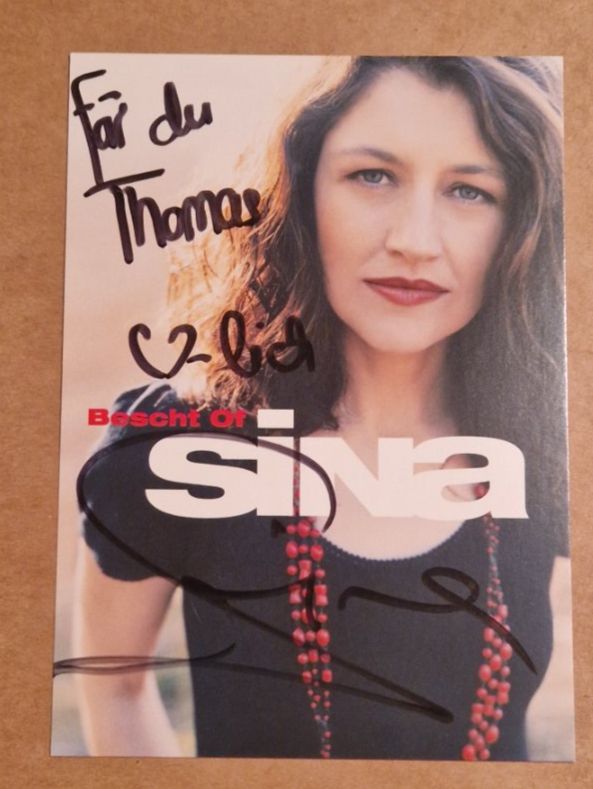 Autografi: Sina - handsigniert – Usato da Menziken venduto da Autogramme
