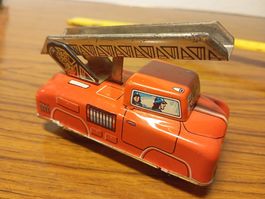 Vintage Blechspielzeug Feuerwehrwagen HS-510 Made in Germany