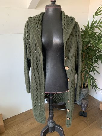 Wunderschöne lange Strickjacke aus dem Nile