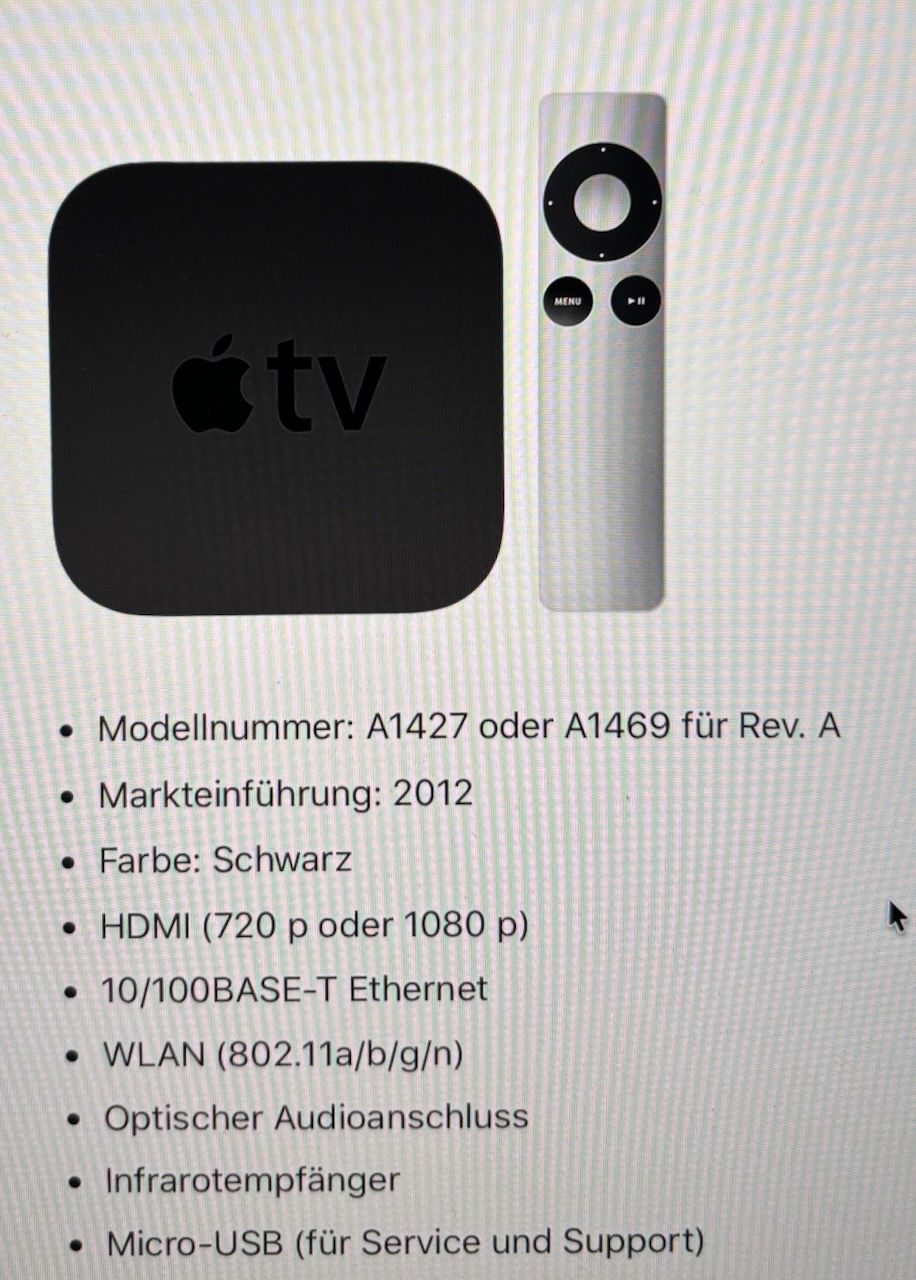 Apple Multimediaplayer & Streamer: Apple TV 3.2  (A1469) – Gebraucht aus Oberengstringen von Dutti060 3