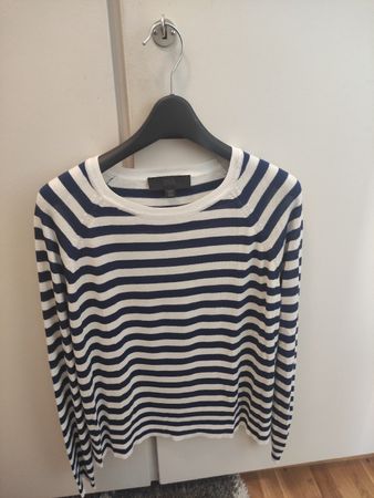Zara Pullover, Streifenmuster blau weiss, Gr. S, Top Zustand
