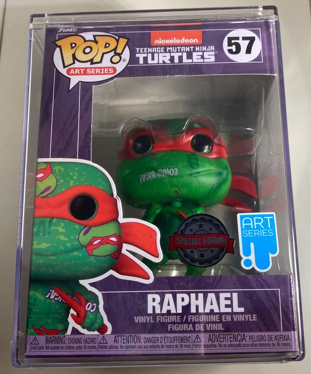 Funko Pop! Ninja Turtles Raphael Art Series w/ Hardcase (Neu (gemäss ...