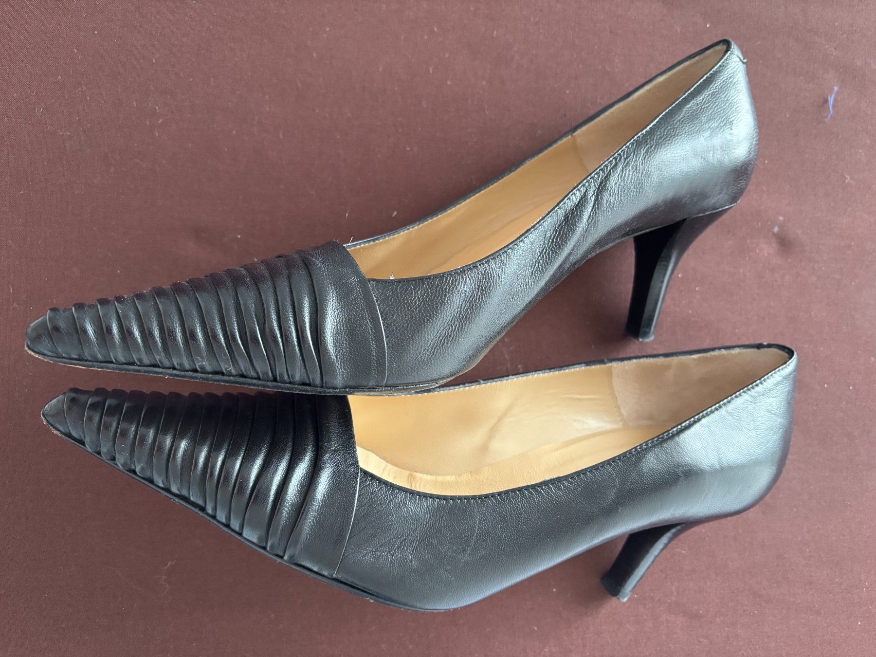 Scarpe da donna: Damen Pumps, schwarz, Leder, Gr. 41, elegant – Usato da Langnau am Albis venduto da cre_tr6k 3