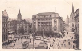 Zürich // 1920 Trams Paradeplatz Oldtimer Tram Strassenbahn