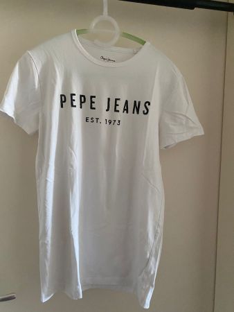 Pepe Jeans T-Shirt, Weiss, Grösse S, Sommer Sale!