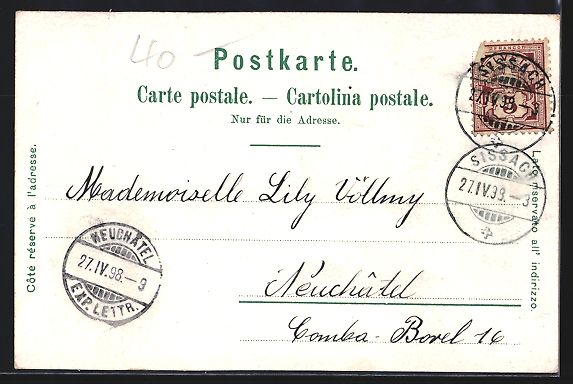 Cartes postales: Litho Basel, Gesamtansicht Klein-Basel,  – D'occasion à Berlin par bartko-reher 1