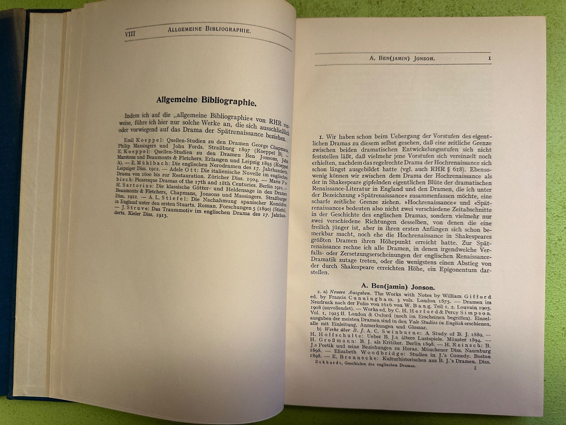 Bücher: Eduard Eckhardt: Das englische Drama 2 Bde. – Gebraucht aus Zürich von allp 6