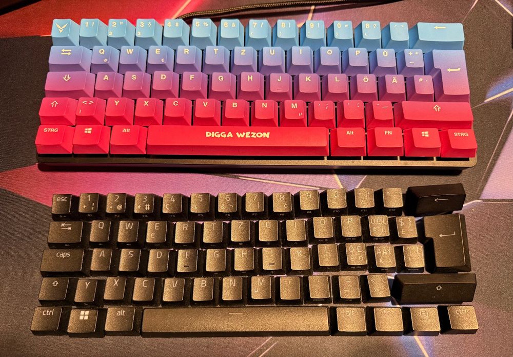 Razer Huntsman Mini & Stryfe Keycaps RxD - Digga Wezon 60% (Gebraucht ...