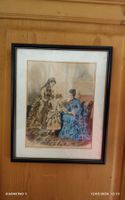 Gravure de mode ancienne "La Mode Illustrée"