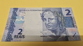 2 Brasilianische Reais Banknote - Seltenes Sammlerstück!