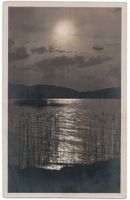 Zugersee, Abendstimmung beim Inseli, gelaufen 1933