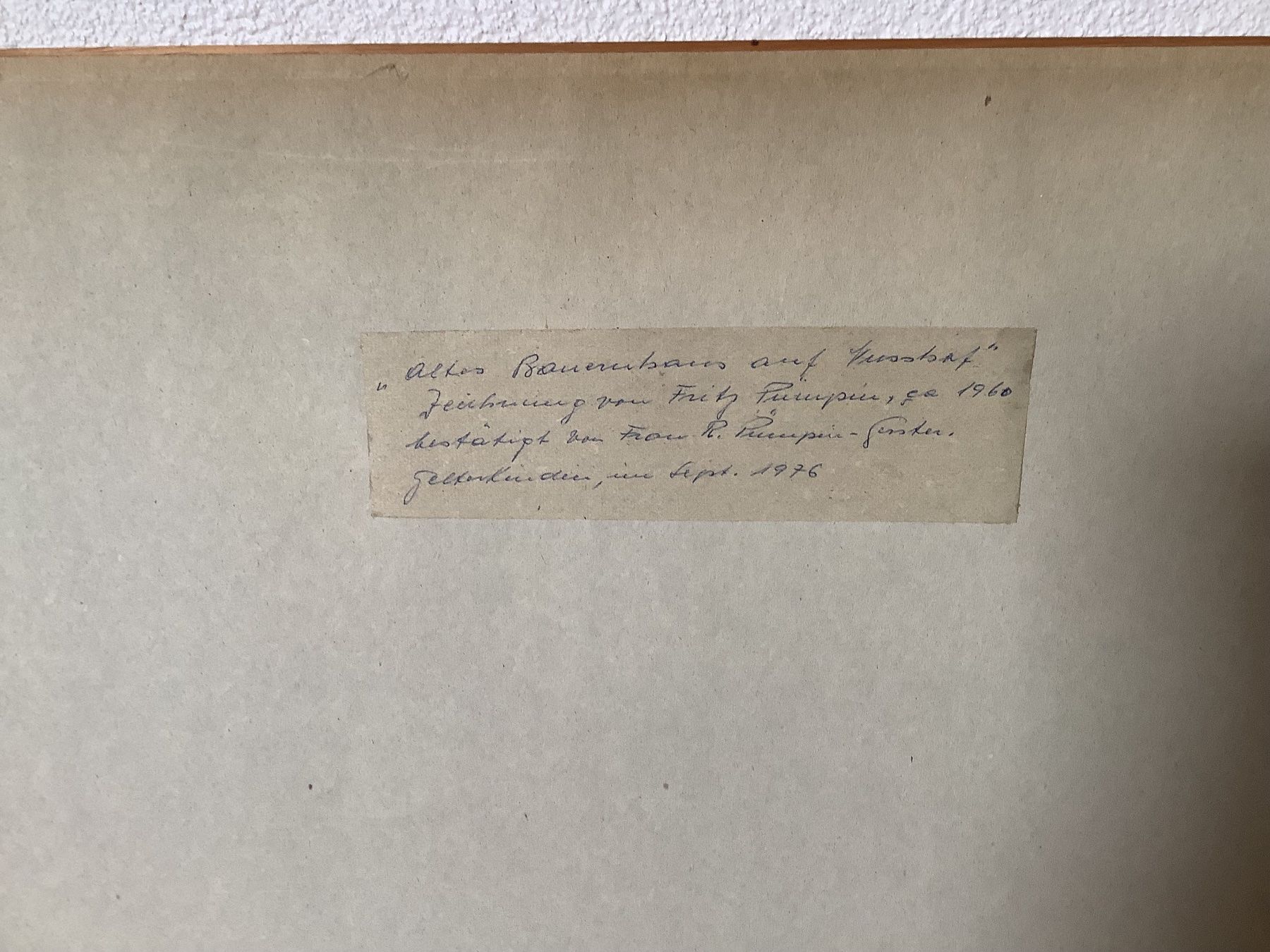 Gemälde: Fritz Pümpin Original Zeichnung – Gebraucht aus Sissach von usd_9ht7 3