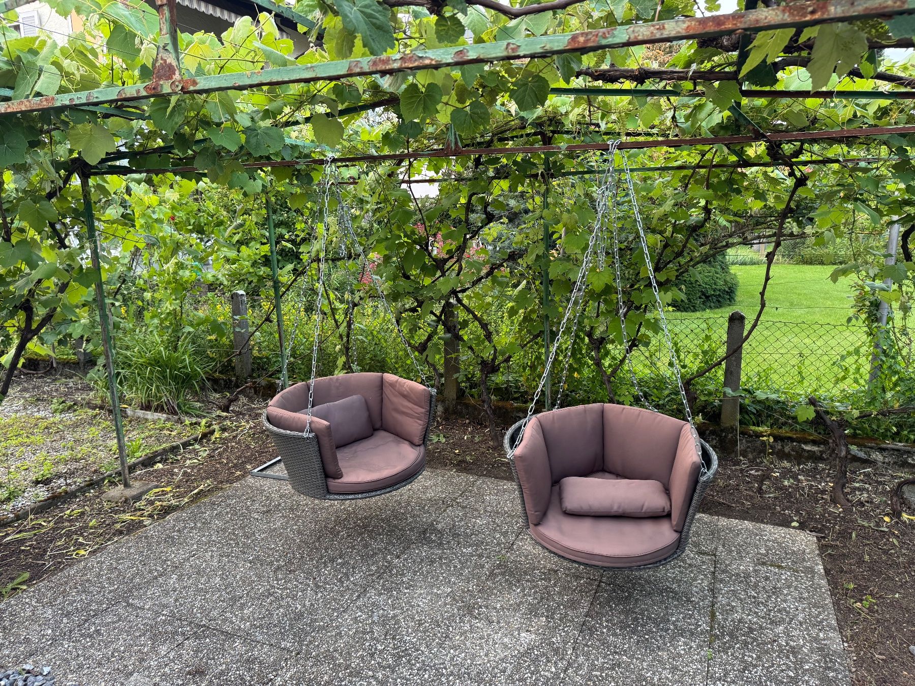 Poltrone pensili da giardino: Garten Balkon Hängesessel Lieferung gratis – Usato da Thun venduto da Thuno6