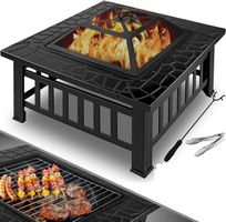 Feuerstelle mit Grillrost 82x82x50cm