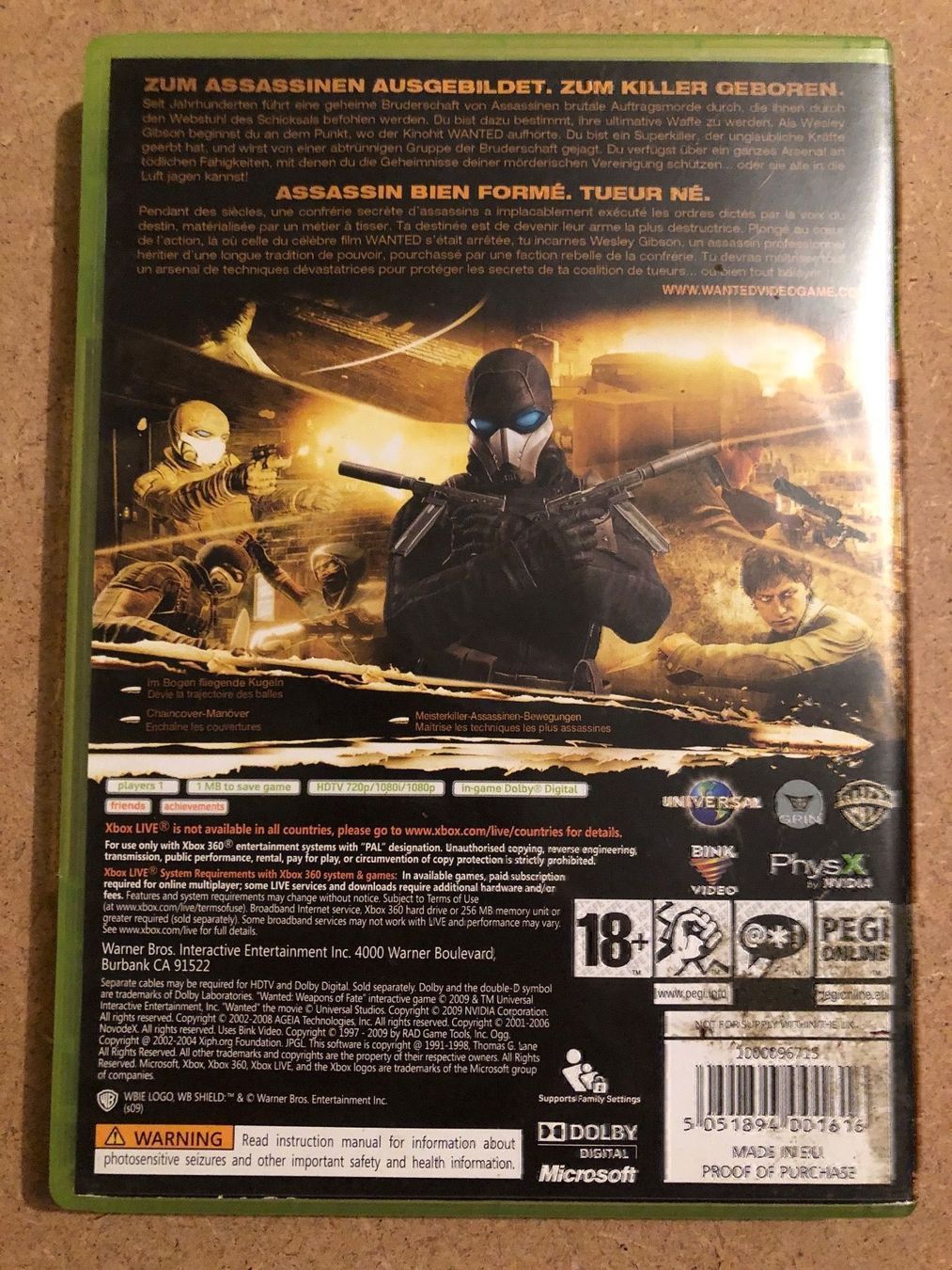 Jeux: Wanted für Xbox 360 – D'occasion à Kestenholz par Mad18 1