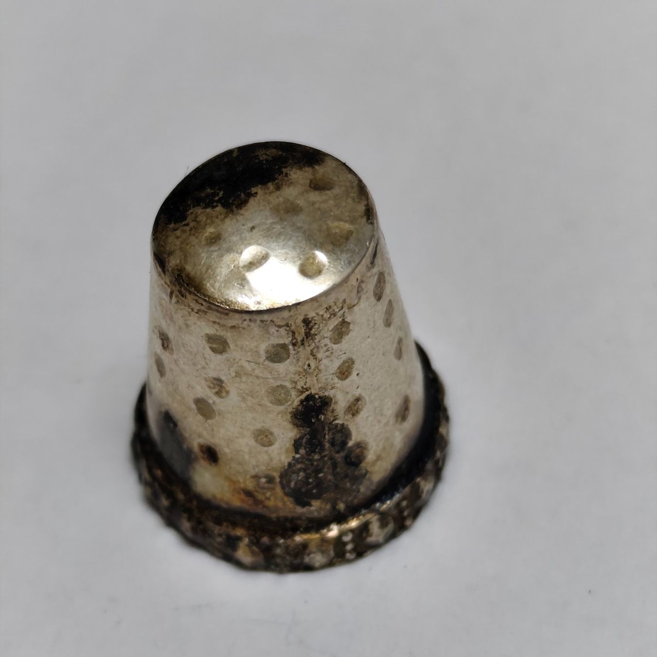 Ditali: Vintage Fingerhut aus silver silber, #A5 – Usato da Châtelaine venduto da Tropic.Watch2 4