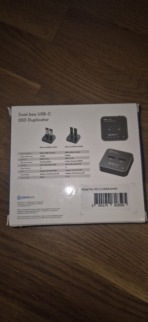 Componenti elettronici: Core Parts SSD Duplicator – Usato da Forch venduto da Chrexit 1