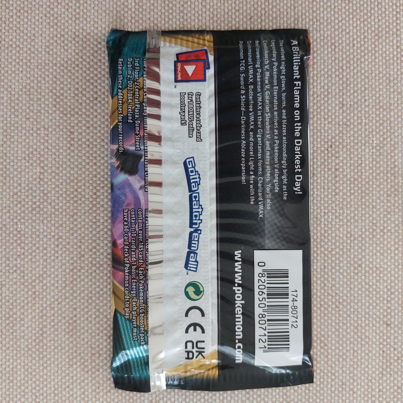 Pokémon Carte collezionabili: Pokemon Darkness Ablaze Booster EN – Nuovo e nell'imballaggio originale da uzwil venduto da Cama1 1