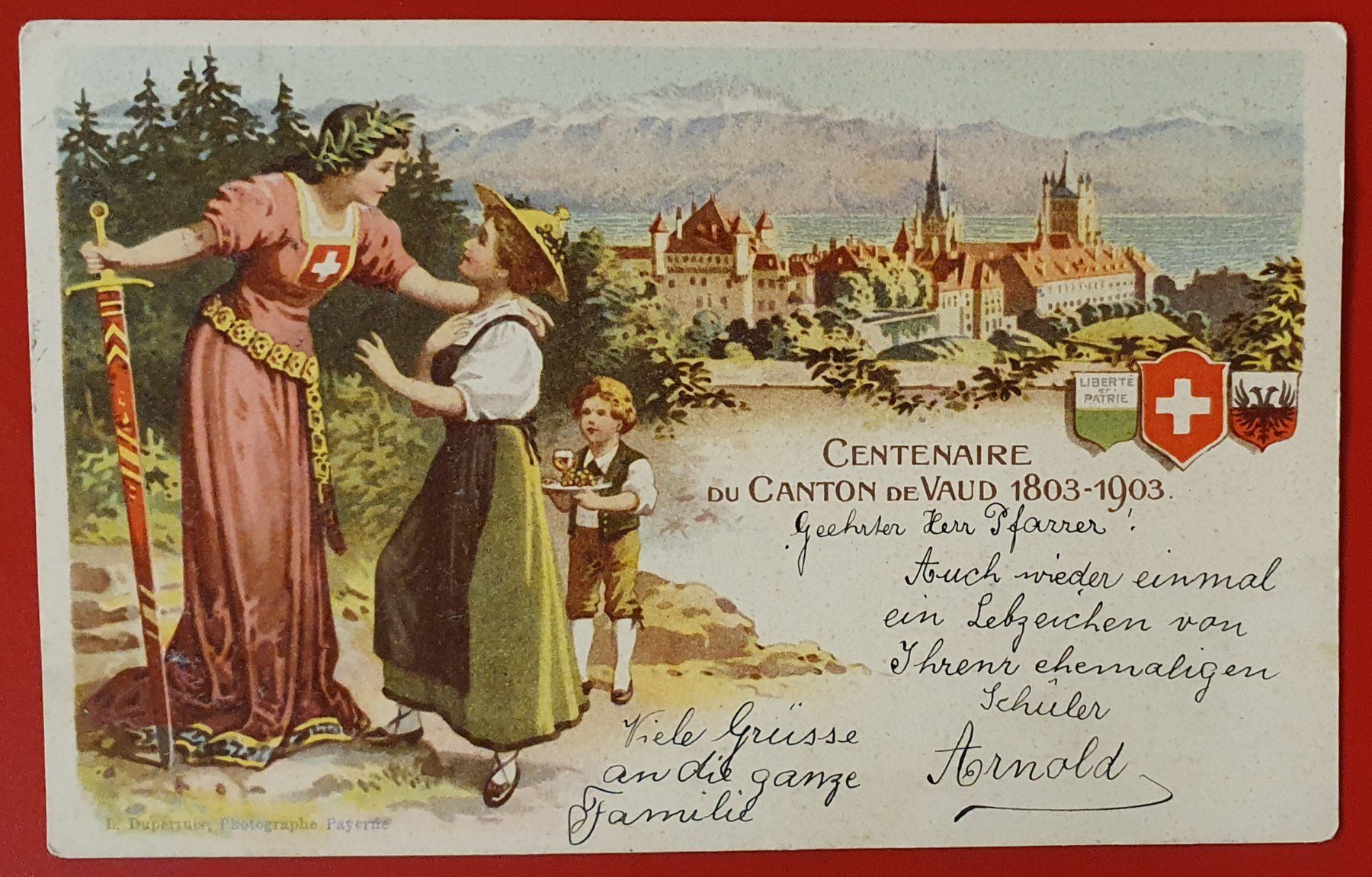 Cartoline postali: Centenaire du Canton Vaud – Usato da Kreuzlingen venduto da Rschweiz1