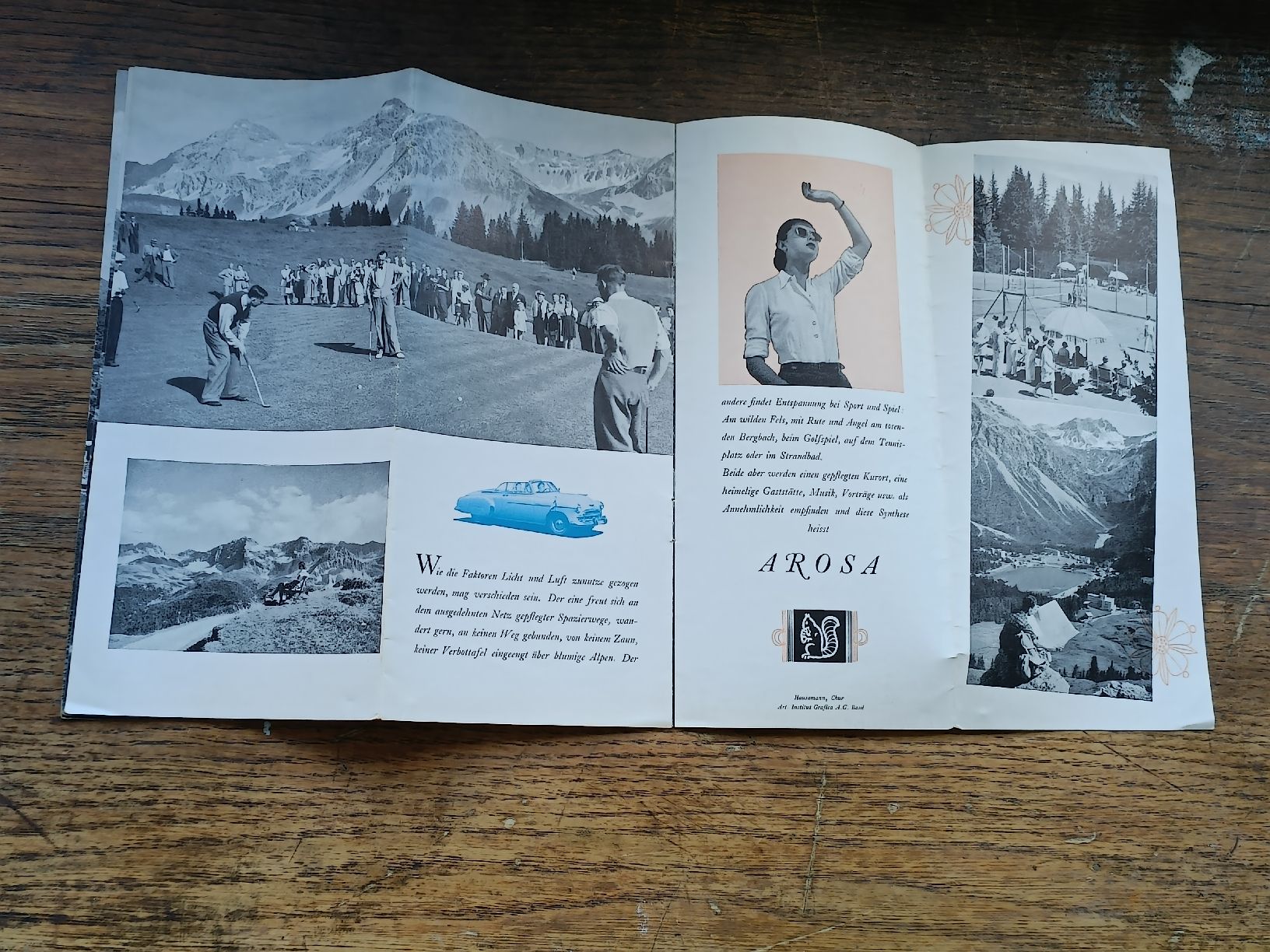 Dokumente: Alter Prospekt / AROSA - Ausgabe ca. 1939 – Gebraucht aus Brugg AG von Ente015 4