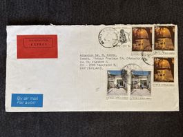 Enveloppe Chypre Neuchatel Affranchie 1985 Bon état