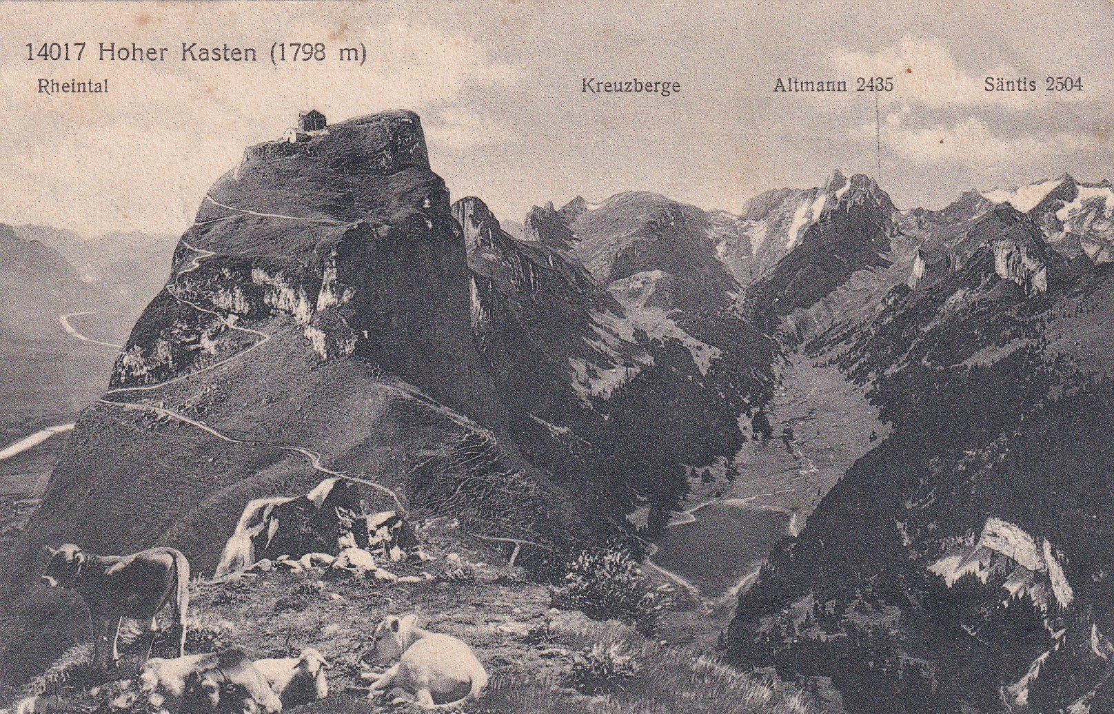 Ansichtskarten: Hoher Kasten Rheintal – Gebraucht aus Cormoret von Pascalll2001