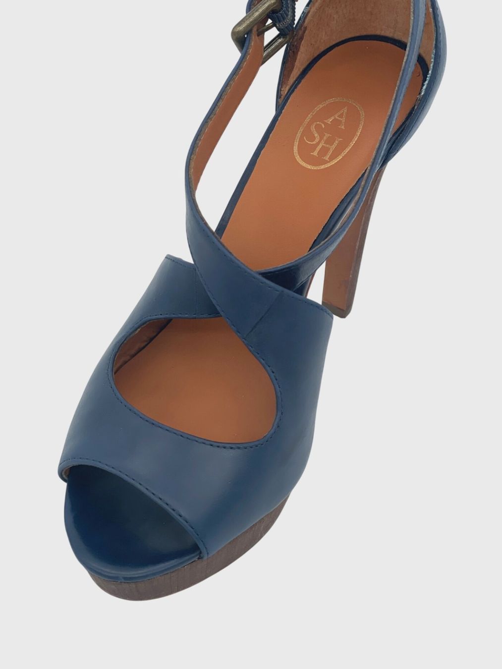 Ash Scarpe da donna: Ash Leather Sandale mit Absatz EU 38 Blau – Usato da Zürich venduto da shoe_shop 5