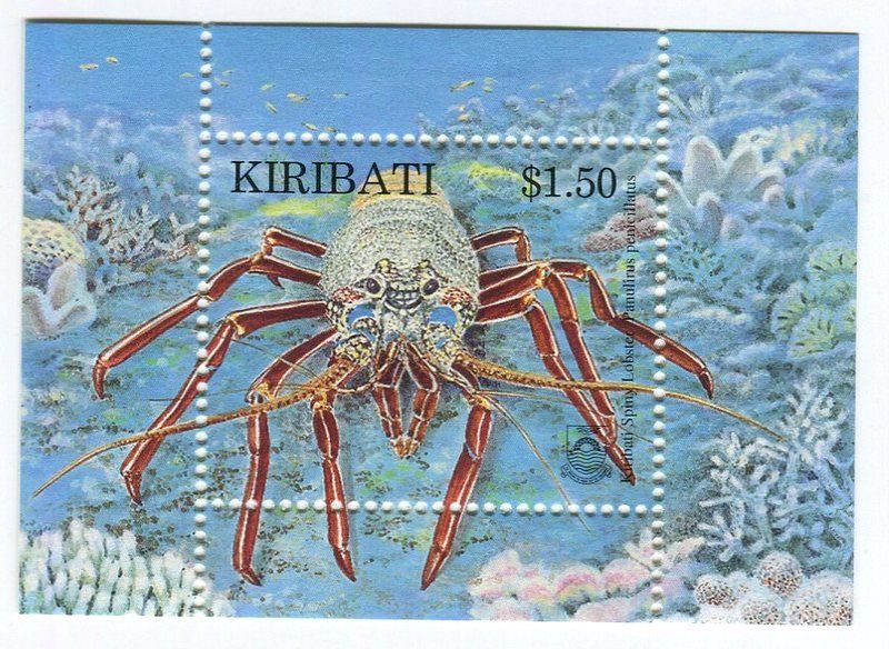Alle Briefmarken: Block "Langusten". Kiribati. – Neu und originalverpackt aus Basel von Butsch5