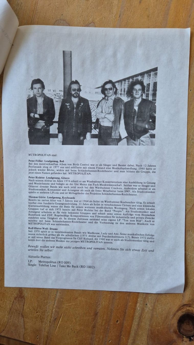 Schallplatten: METROPOLITAN - ST - KRAUTROCK EX- BIRTH CONTROL - VINYL LP – Gebraucht aus Basel von Patiscat 6