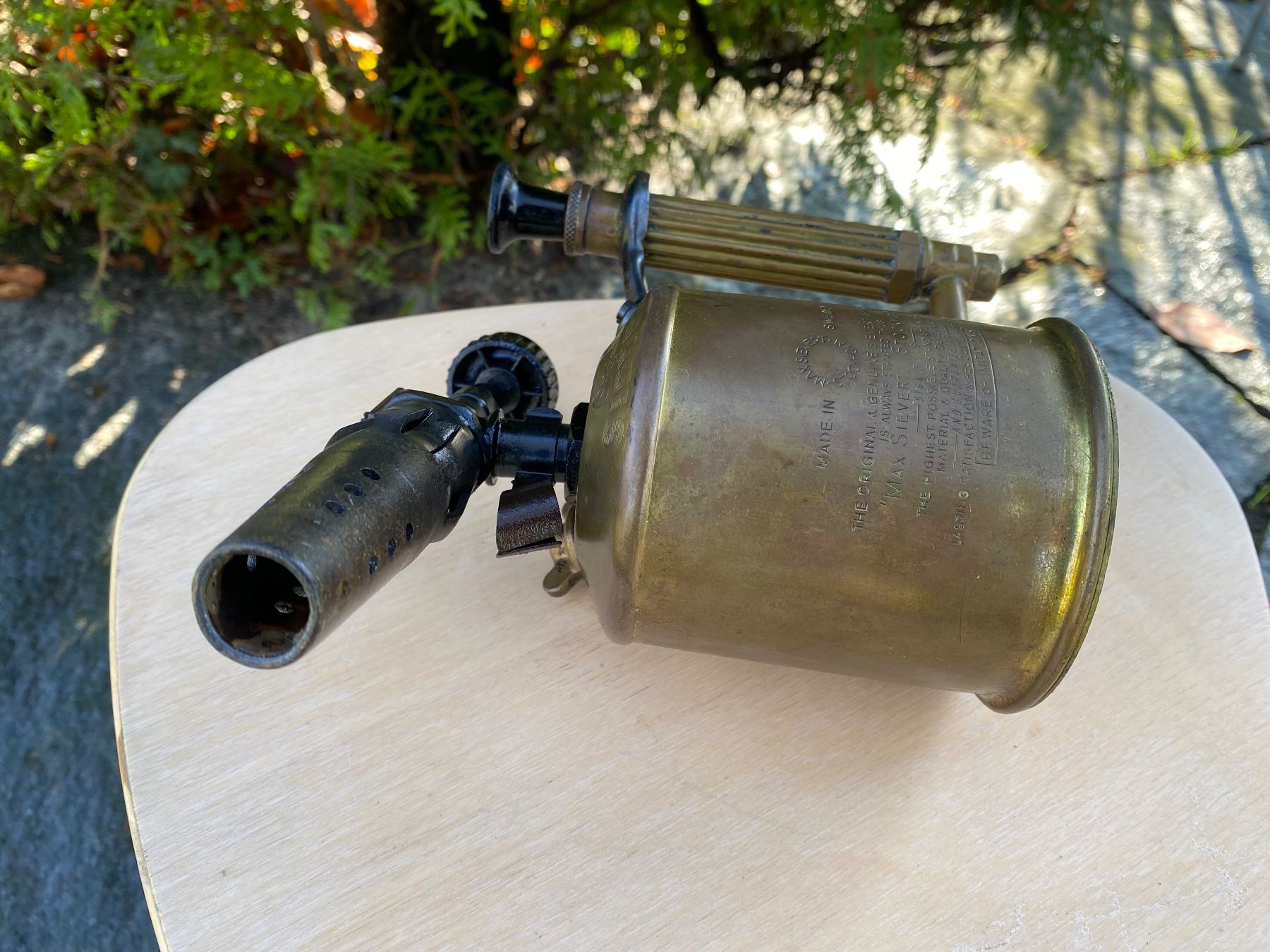 Tutti gli attrezzi: alte Lötlampe Max Sievert Stockholm – Usato da Feldbach venduto da Olive1 5
