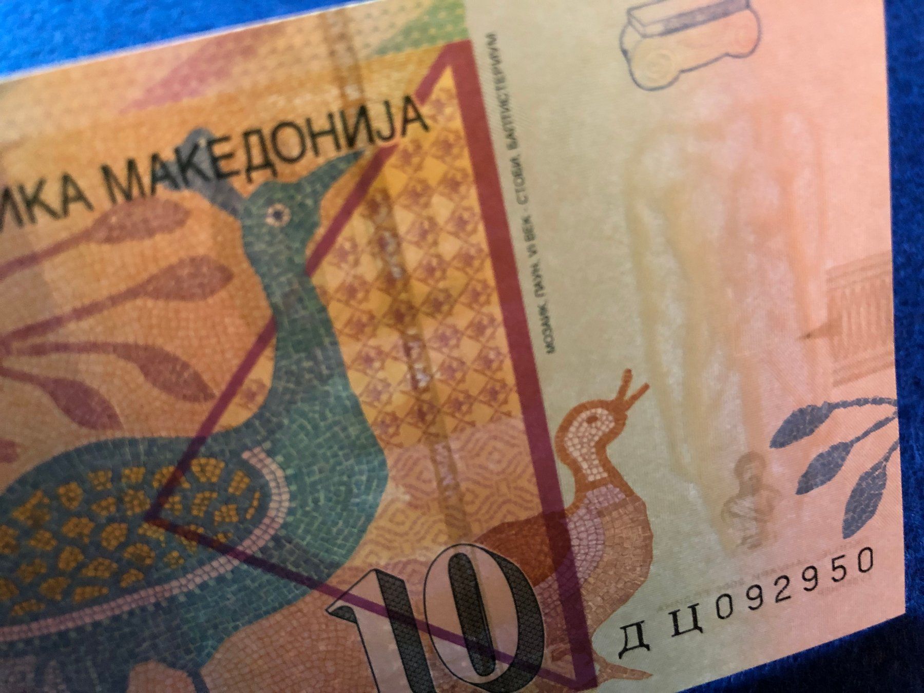 Banconote: Mazedonien 2006 - 10 Dinara UNC – Nuovo e nell'imballaggio originale da Pfäffikon SZ venduto da Sieben77 2