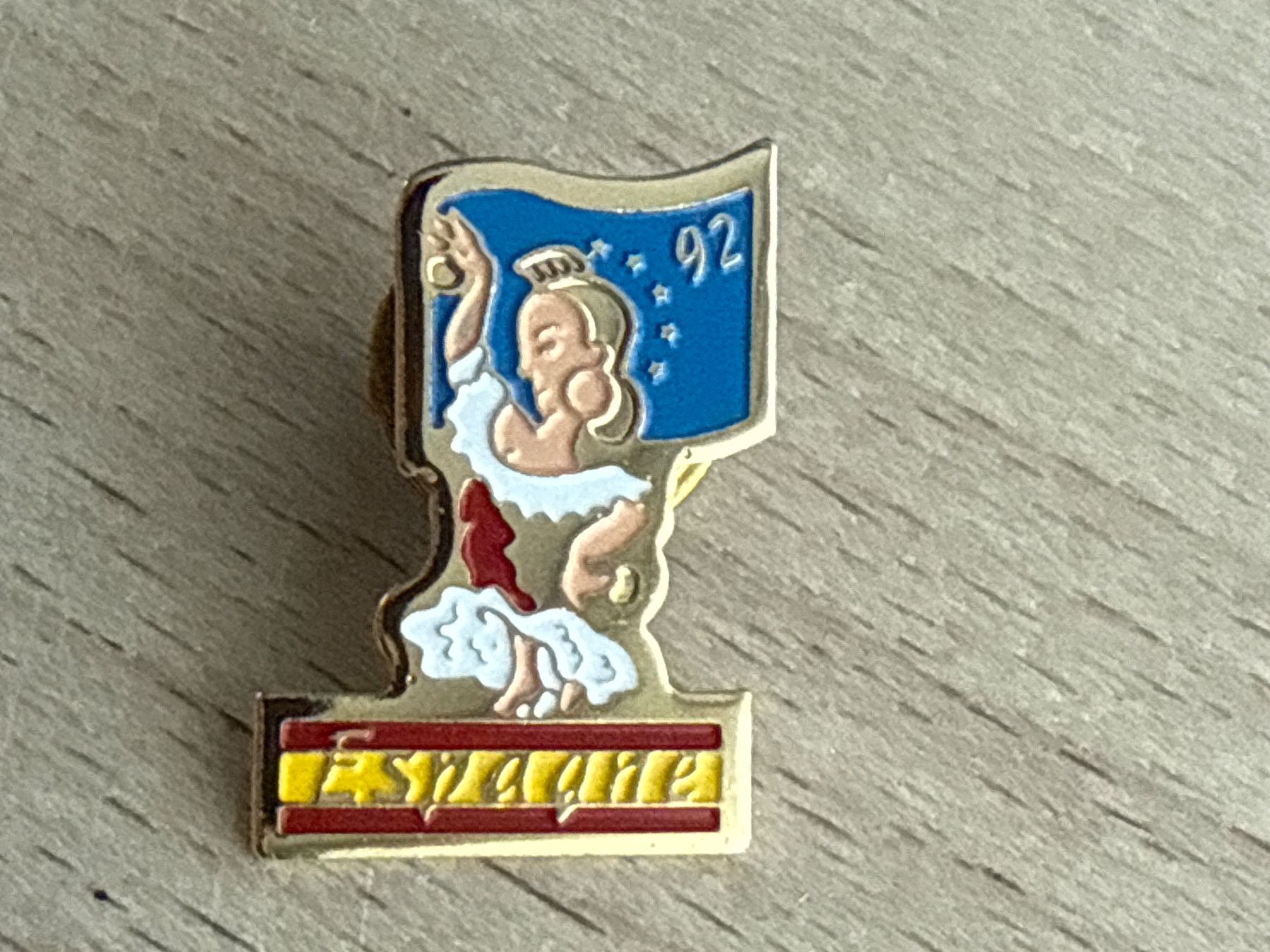 Plaquettes & Badges: Pin EU 92 Espagna – D'occasion à Glattbrugg par Schweigmatt