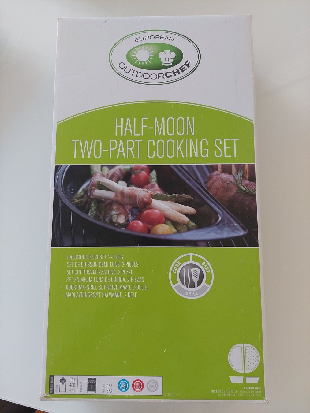 Outdoorchef Teglie da forno: OUTDOORCHEF HALBMOND KOCHSET 2 TEILIG – Nuovo (secondo la descrizione) da Münchenstein venduto da Strupfi