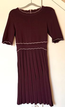 Ted Baker Strickkleid, bordeaux/rosa, Gr. 3 (EU 40)