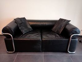 Sofa Leder Ledersofa Design Friedrich Strässle Vintage Möbel
