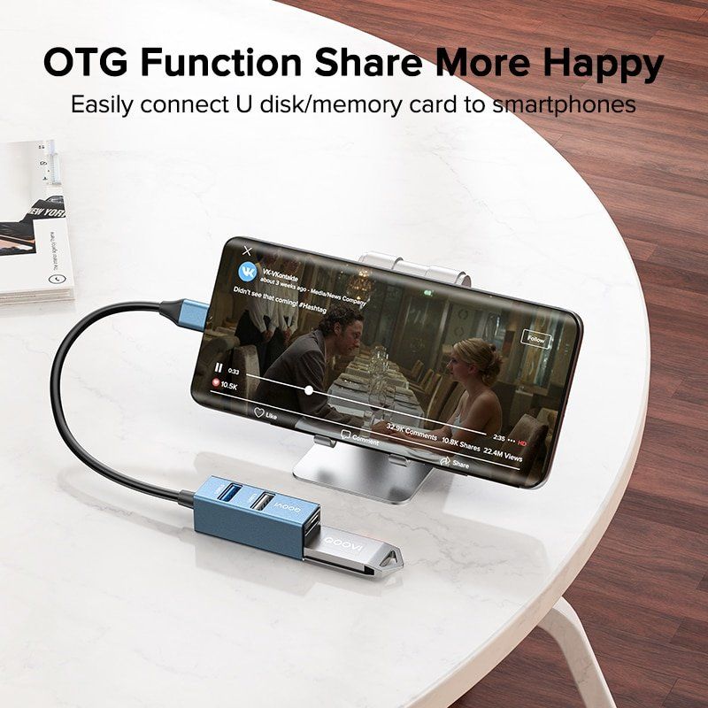 Hub & Switch: HUB USB-C vers USB 4 ports USB – Nuovo e nell'imballaggio originale da Yverdon-les-Bains venduto da rogi80 4