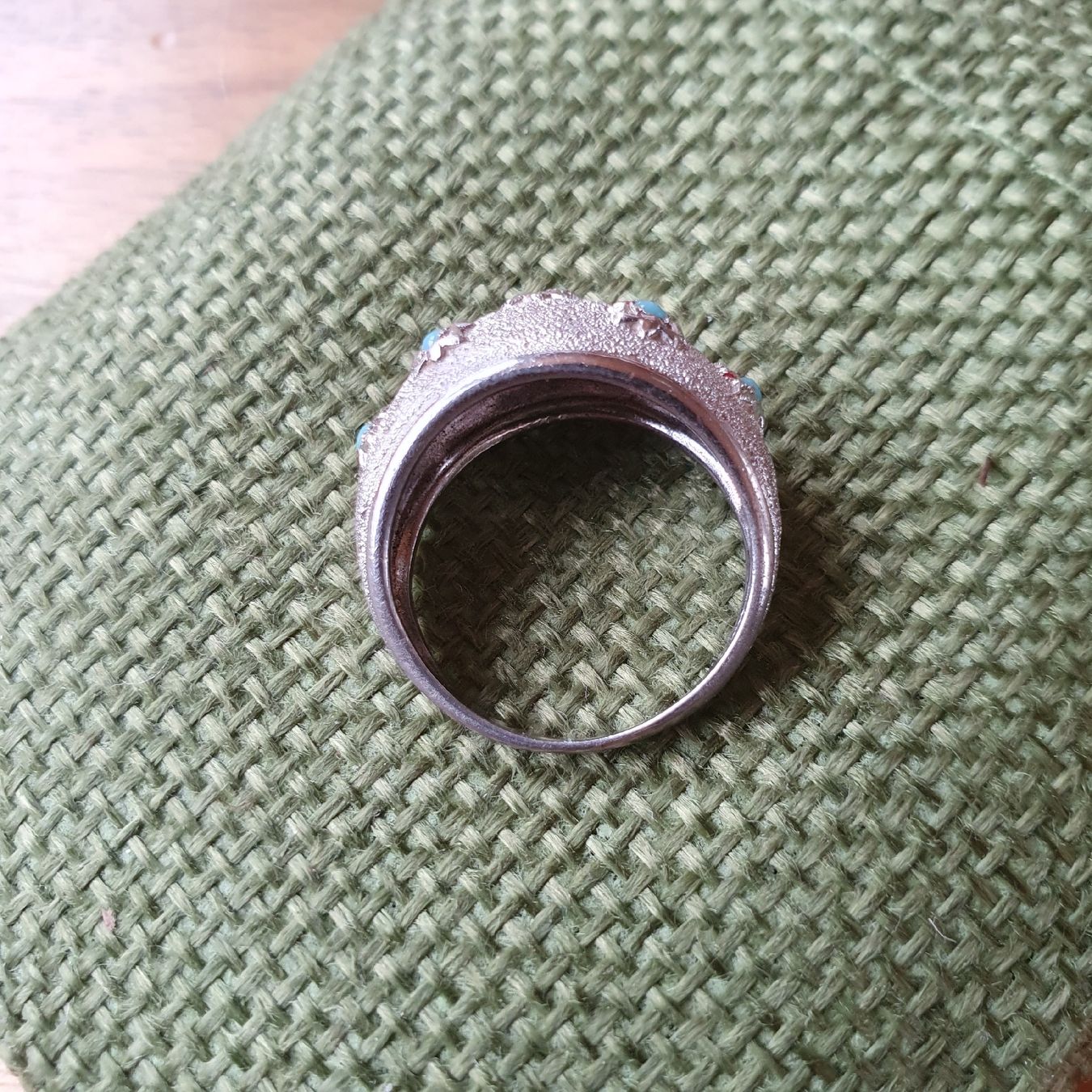 Anelli: Alter Ring mit kleinen Türkissteinchen – Usato da Sirnach venduto da Lemon04 2