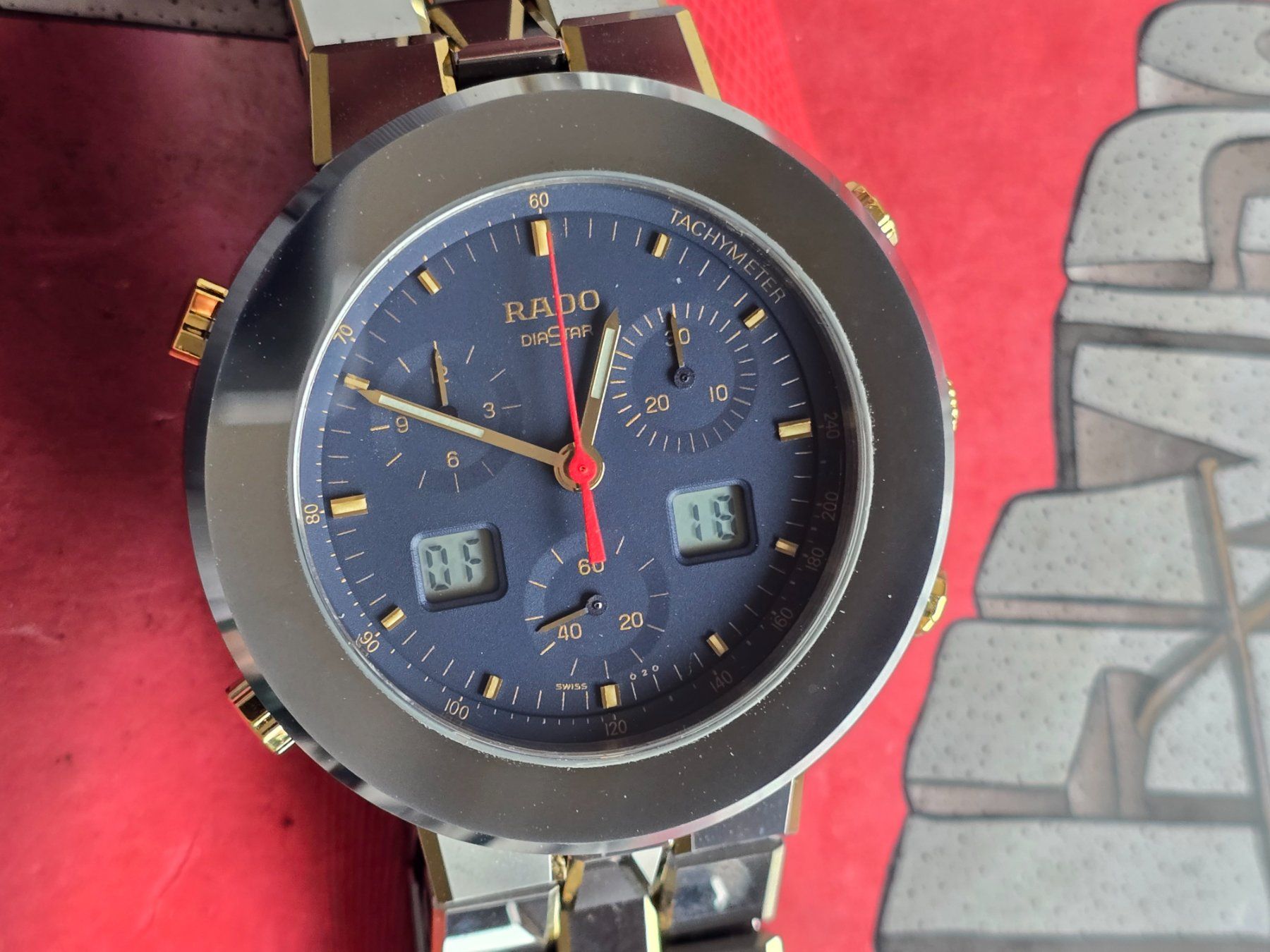 Rado Orologi: 205 Rado DiaStar Diamaster Date Chronograph TOP – Usato da Muri AG venduto da Corredor 2