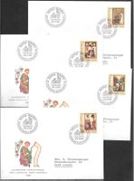 4 FDC Pro Patria 1988 Serie Einzelmarken ET 24.5.1988