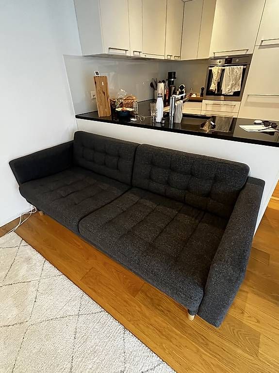 Ikea Sofas: 3er-Sofa Landskrona Dunkelgrau – Gebraucht aus Sarnen von BASILIMFELD